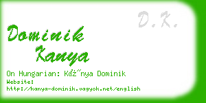 dominik kanya business card